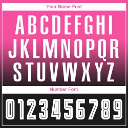 Maillot de football personnalisé à manches longues, rose, blanc et noir, imprimé par sublimation Maillot de football personnalisé à manches longues, rose, blanc et noir, imprimé par sublimation