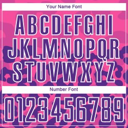 Maillot de football personnalisé à imprimé animal rose, violet et blanc, sublimé Maillot de football personnalisé à imprimé animal rose, violet et blanc, sublimé