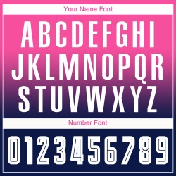 Maillot de football personnalisé à manches longues, rose, blanc et bleu marine, imprimé par sublimation Maillot de football personnalisé à manches longues, rose, blanc et bleu marine, imprimé par sublimation